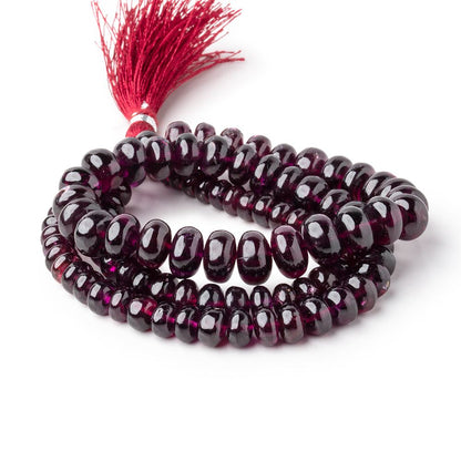 5-10mm Rhodolite Garnet Plain Rondelle Beads 18 inch 100 pieces AA