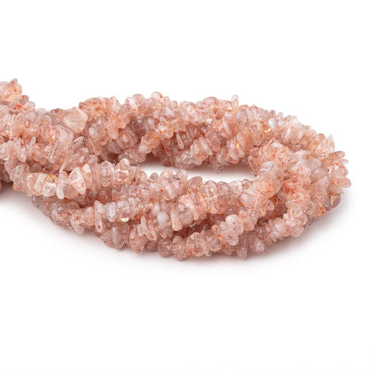 5-10mm Sunstone Plain Chip Beads 16.5 inch 139 pieces