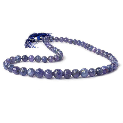 5-10mm Tanzanite faceted round Beads 16 inch 68 pieces