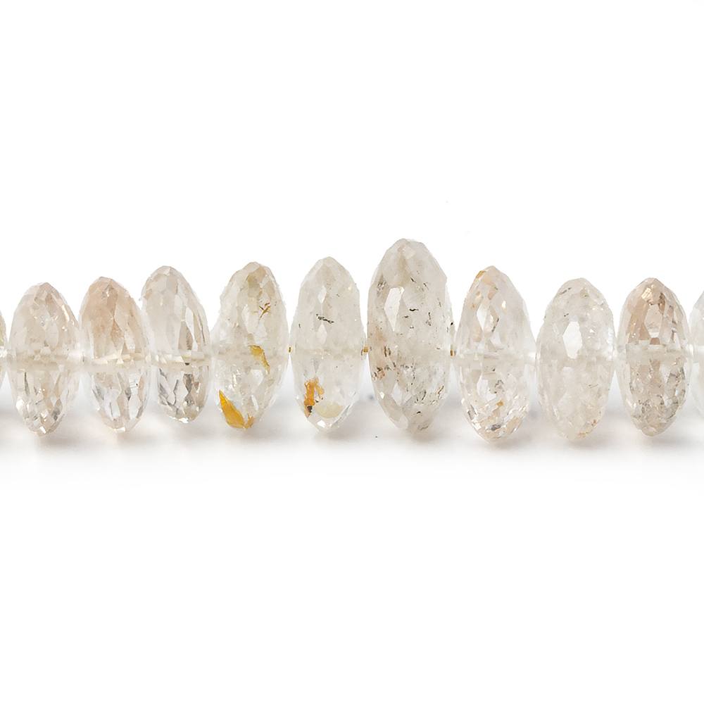 5-11.5mm Precious Topaz Faceted Rondelle Beads 16 inch 125 beads  AA Grade