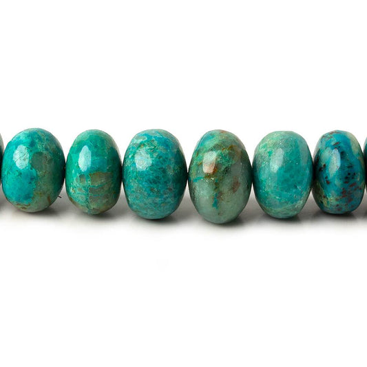 5-11mm Chrysocolla plain rondelle beads 18 inches 96 pieces A
