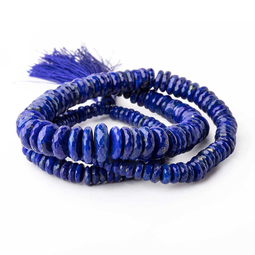 5-11mm Lapis Lazuli Faceted heshi beads 19 inch 158 pieces