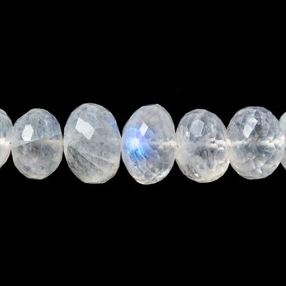 5-11mm Rainbow Moonstone Faceted Rondelle Beads 16 inch 76 pcs