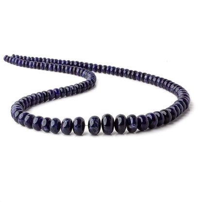 5-11mm Sodalite plain rondelle beads 19.5 inch 114 pieces A