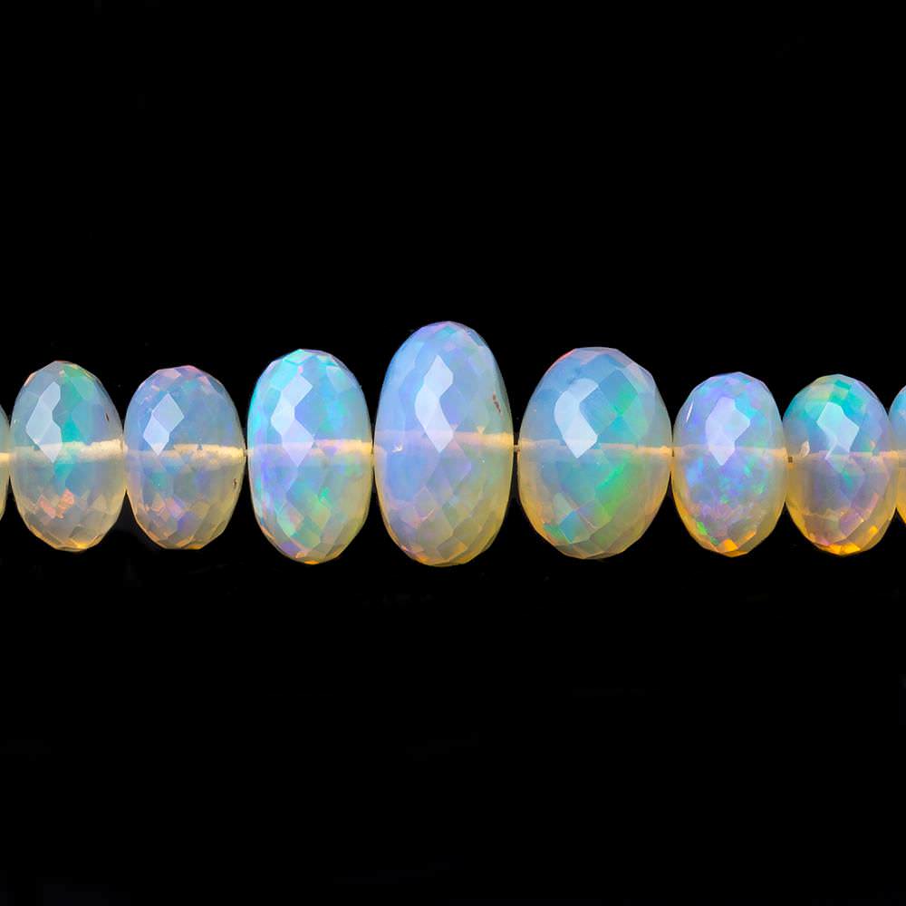 5-12mm Golden Ethiopian Opal faceted rondelle beads 16.5 inch 110 pieces