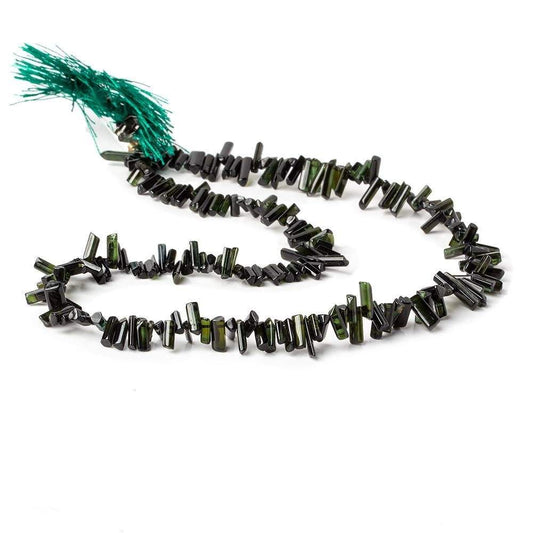 5-13mm Green Tourmaline Natural Crystal Top Drilled 180 pcs