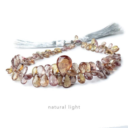 5-14mm Color Change Garnet Faceted Pear Beads 9 inch 104 pieces AAA