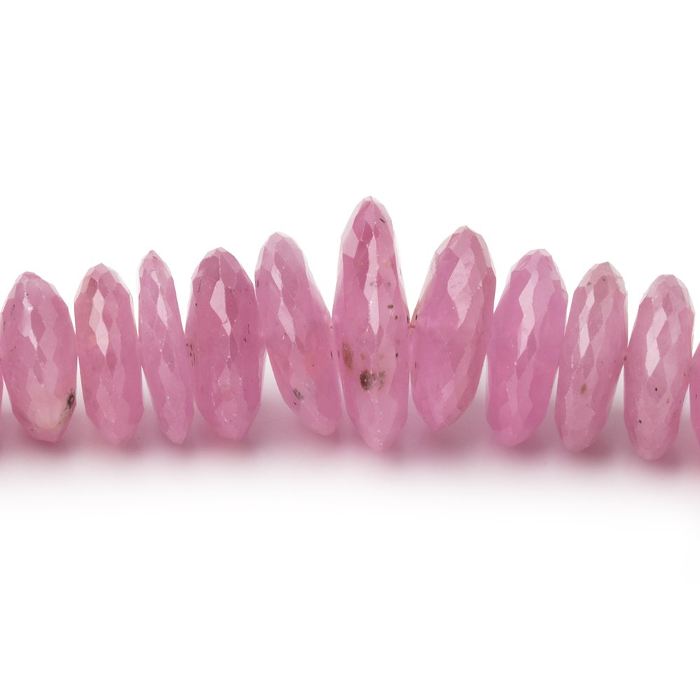 5-15mm Ruby German Faceted Rondelles 16 inch 118 Beads