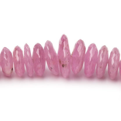 5-15mm Ruby German Faceted Rondelles 16 inch 118 Beads