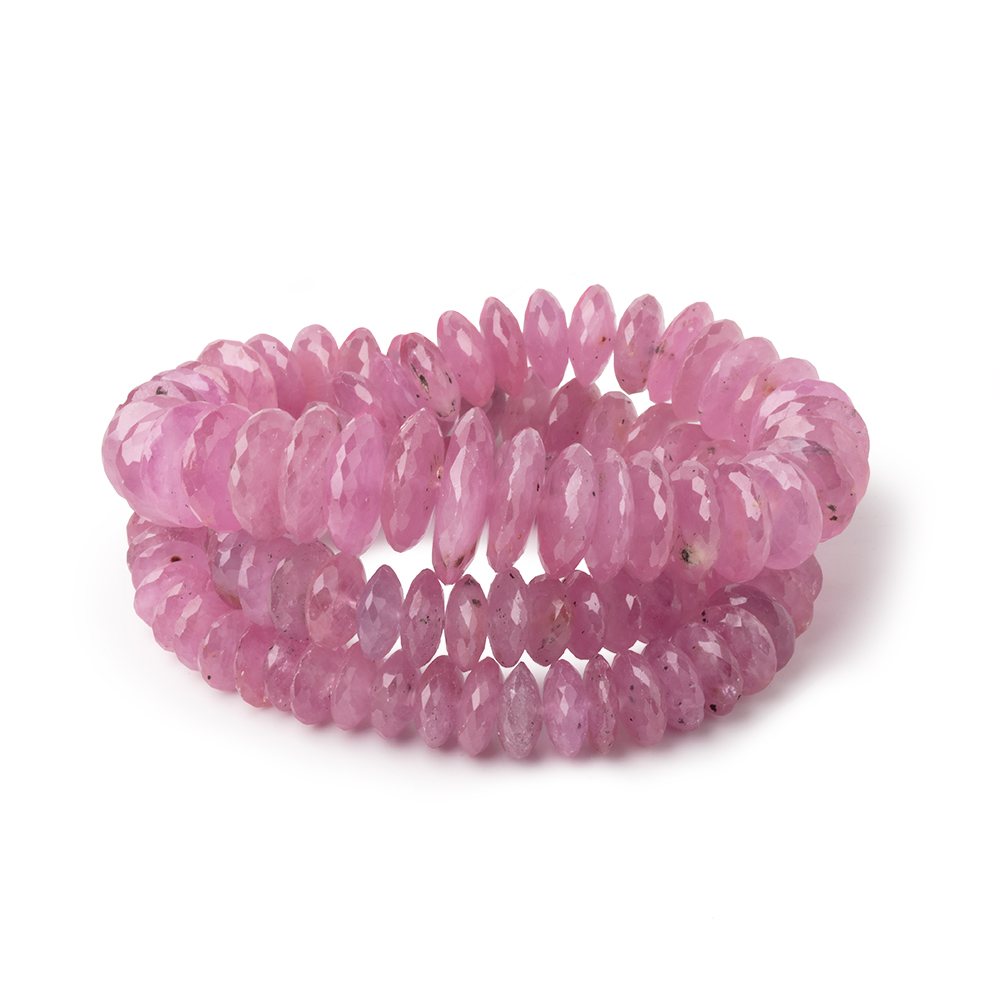 5-15mm Ruby German Faceted Rondelles 16 inch 118 Beads