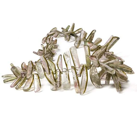 5-27mm Watermelon Tourmaline Beads Top Drilled Slices, AAA Grade 125 pcs