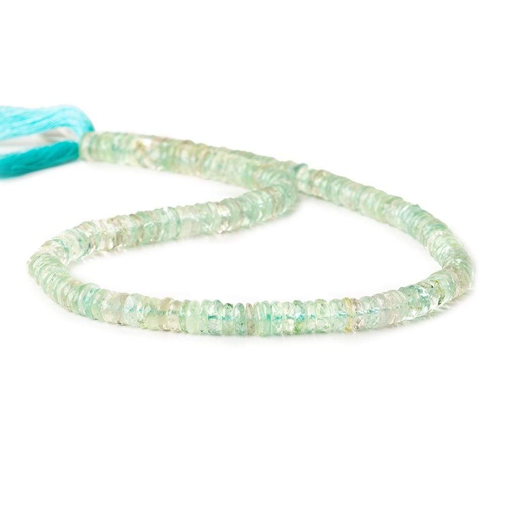 5-5.5mm Aquamarine faceted heshi Beads 15 inch 198 pieces