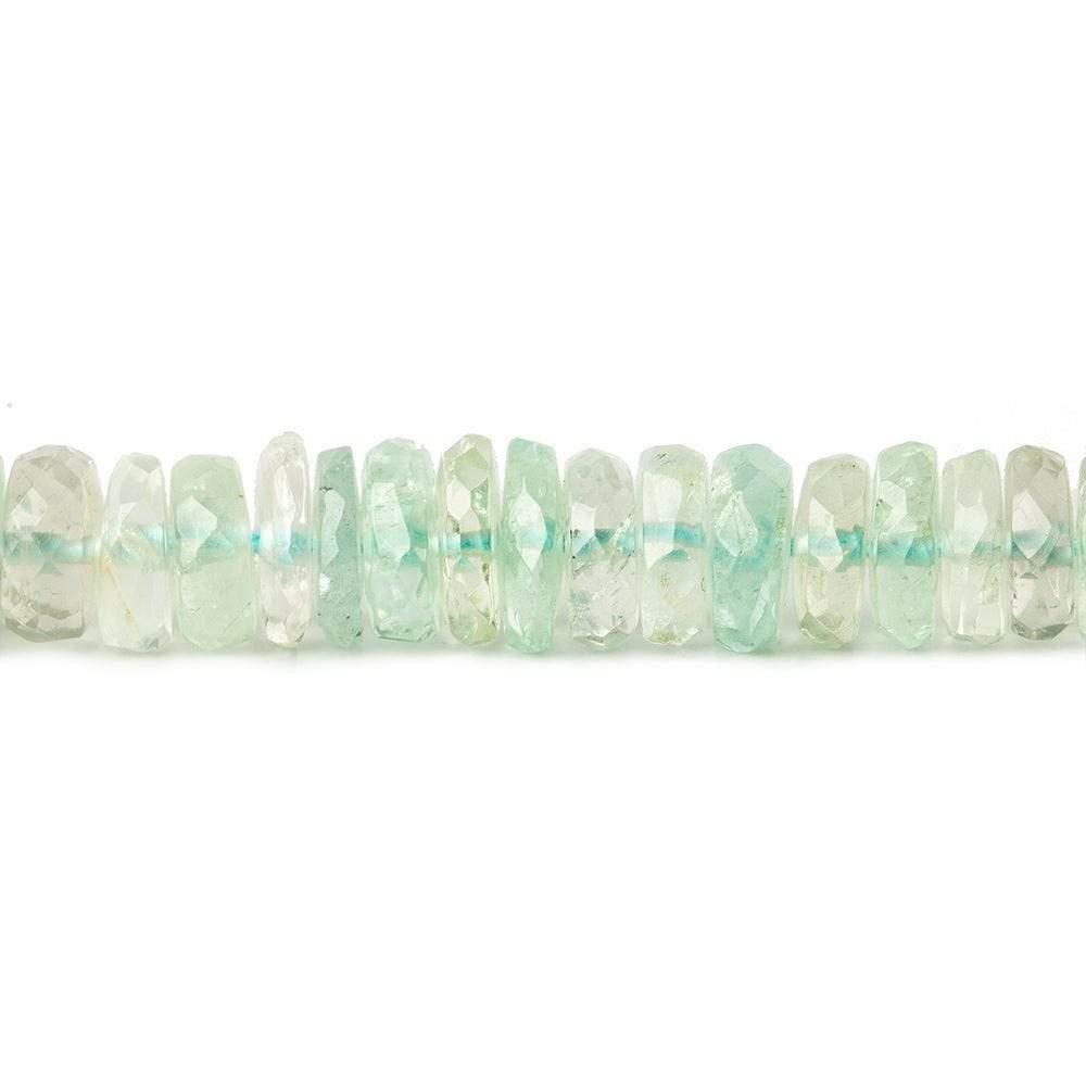 5-5.5mm Aquamarine faceted heshi Beads 15 inch 198 pieces