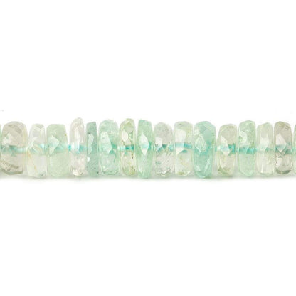 5-5.5mm Aquamarine faceted heshi Beads 15 inch 198 pieces