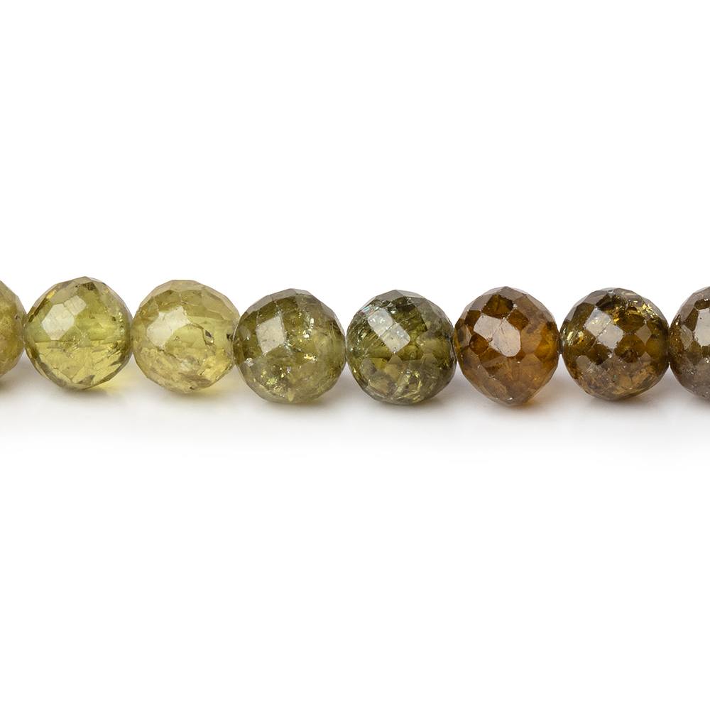 5-5.5mm Grossular Garnet Faceted Round Beads 8 inch 40 pieces