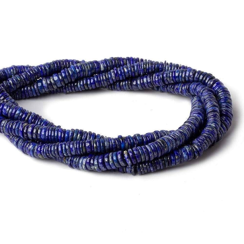 5-5.5mm Lapis Lazuli plain heshi beads 15 inch 285 pieces