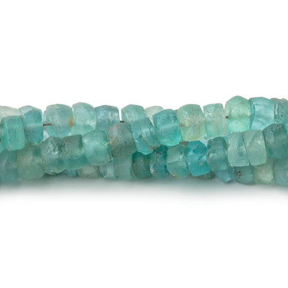 4mm Matte Apatite Faceted Rondelle Beads 13 inch 90 pieces