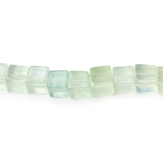 5-5.5mm Prehnite Plain Cube Beads 16 inches 78 pieces
