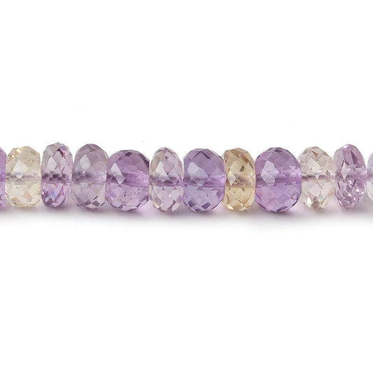 5-6mm Ametrine Faceted Rondelles 16 inch 120 Beads AA