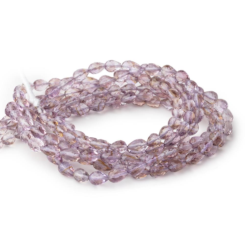 6x9 Amethyst Straight Drilled Faceted Tear Drop Beads 15.5 inch 44 pieces