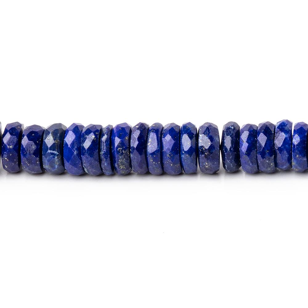 6-7mm Lapis Lazuli Faceted Heishi Beads 8 inch 98 pieces