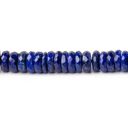 6-7mm Lapis Lazuli Faceted Heishi Beads 8 inch 98 pieces