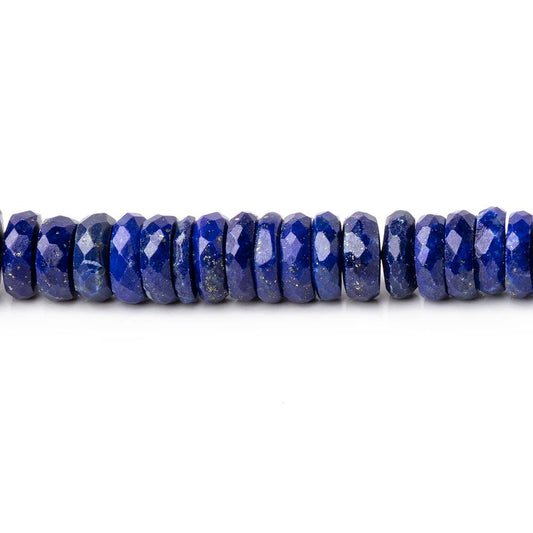 6-7mm Lapis Lazuli Faceted Heishi Beads 8 inch 98 pieces