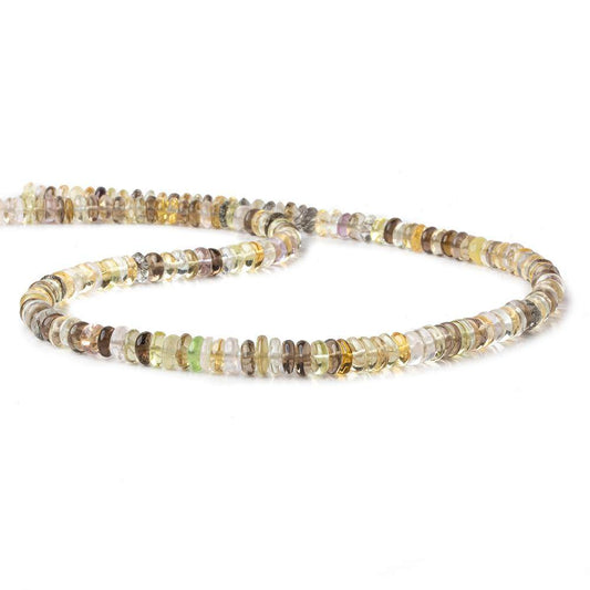 5-6mm Multi-Gemstone Plain Rondelle Beads 16 inch 177 pieces