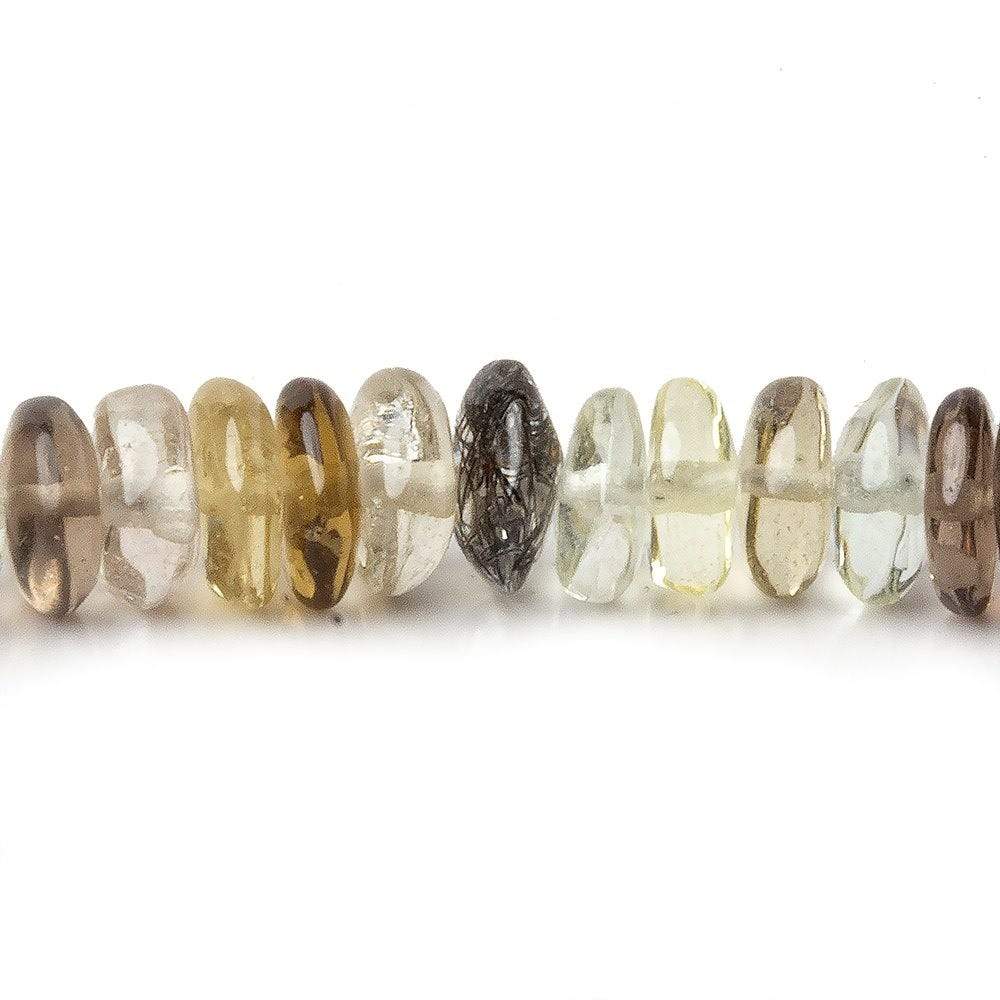 5-6mm Multi-Gemstone Plain Rondelle Beads 16 inch 177 pieces