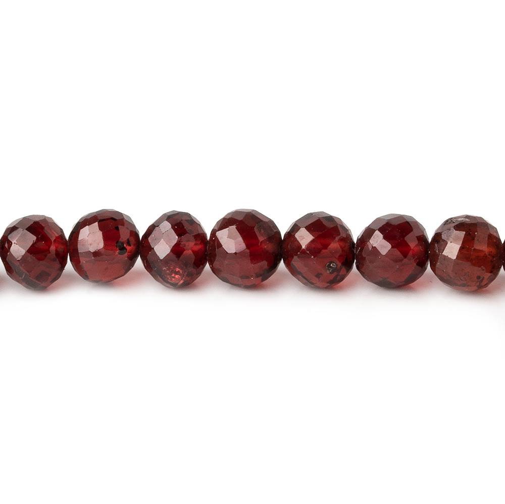 5-6mm Pyrope Garnet faceted rounds 15.75 inches 75 beads AAA