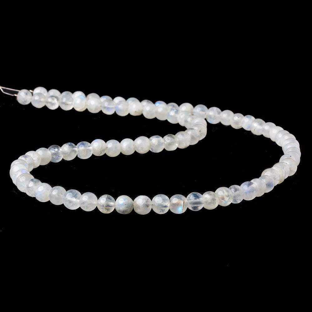 5-6mm Rainbow Moonstone Beads Plain Round Beads 14 inch 58pcs