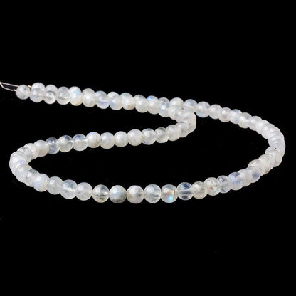 5-6mm Rainbow Moonstone Beads Plain Round Beads 14 inch 58pcs