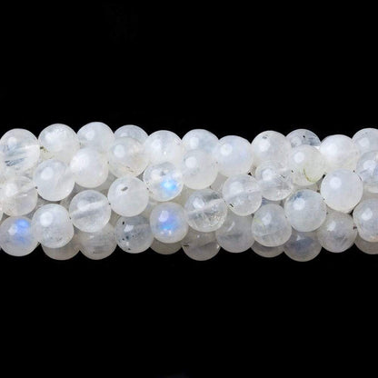 5-6mm Rainbow Moonstone Beads Plain Round Beads 14 inch 58pcs
