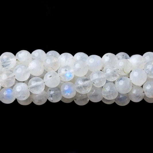 5-6mm Rainbow Moonstone Beads Plain Round Beads 14 inch 58pcs