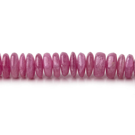 5-6mm Ruby Plain Heishi Beads 8 inch 106 pieces