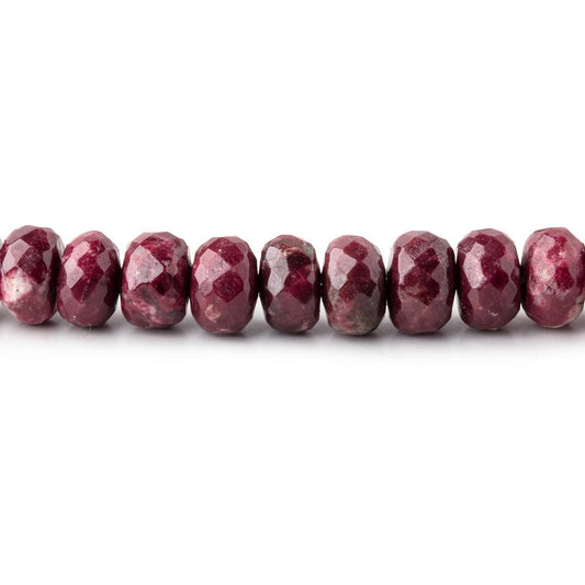 5-6mm Shaded Thulite Faceted Rondelle Beads 16 inch 105 pieces