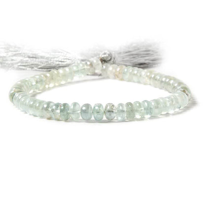 5-6mm Silver Mystic Multi Beryl plain rondelles 8 inch 61 beads