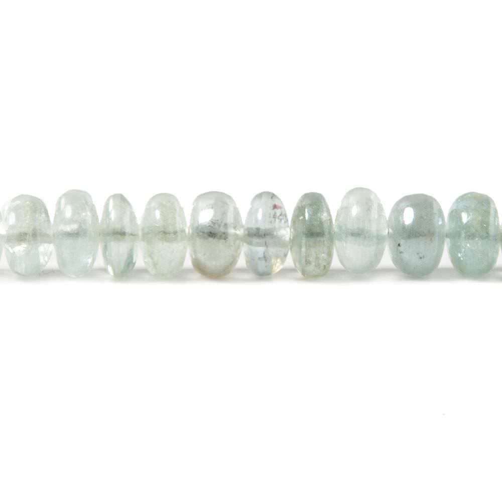 5-6mm Silver Mystic Multi Beryl plain rondelles 8 inch 61 beads