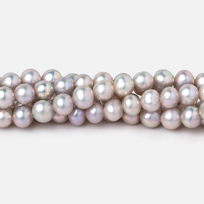 5-6mm Silver Off Round Freshwater Pearls 16 inch 78 Beads