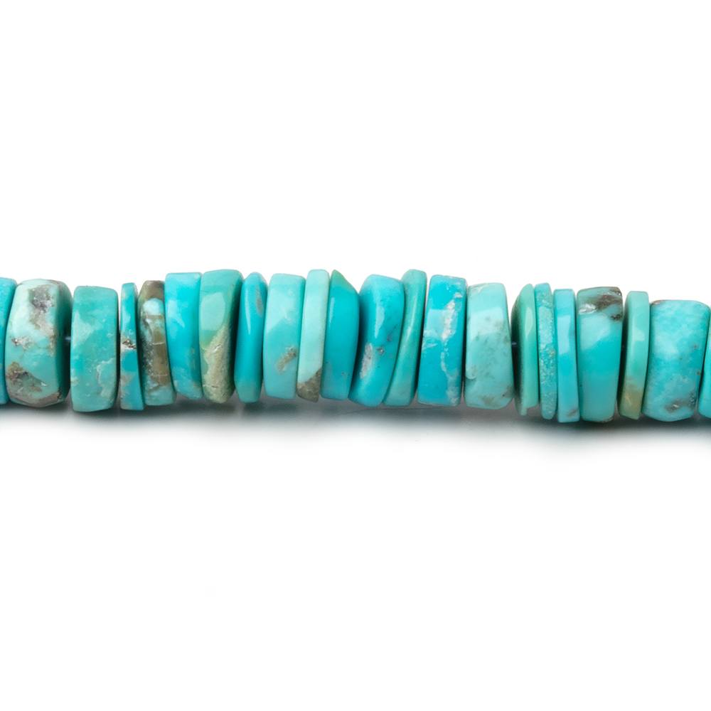 6mm Sleeping Beauty Turquoise Plain Heishi Beads 15 inch 266 pieces