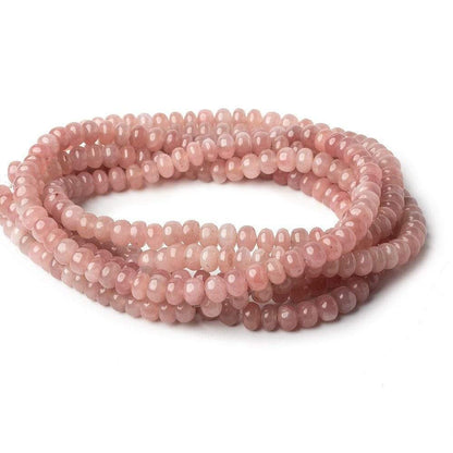 5-6mm Strawberry Quartz plain rondelles 18 inch 112 beads A