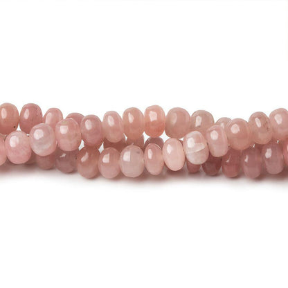 5-6mm Strawberry Quartz plain rondelles 18 inch 112 beads A