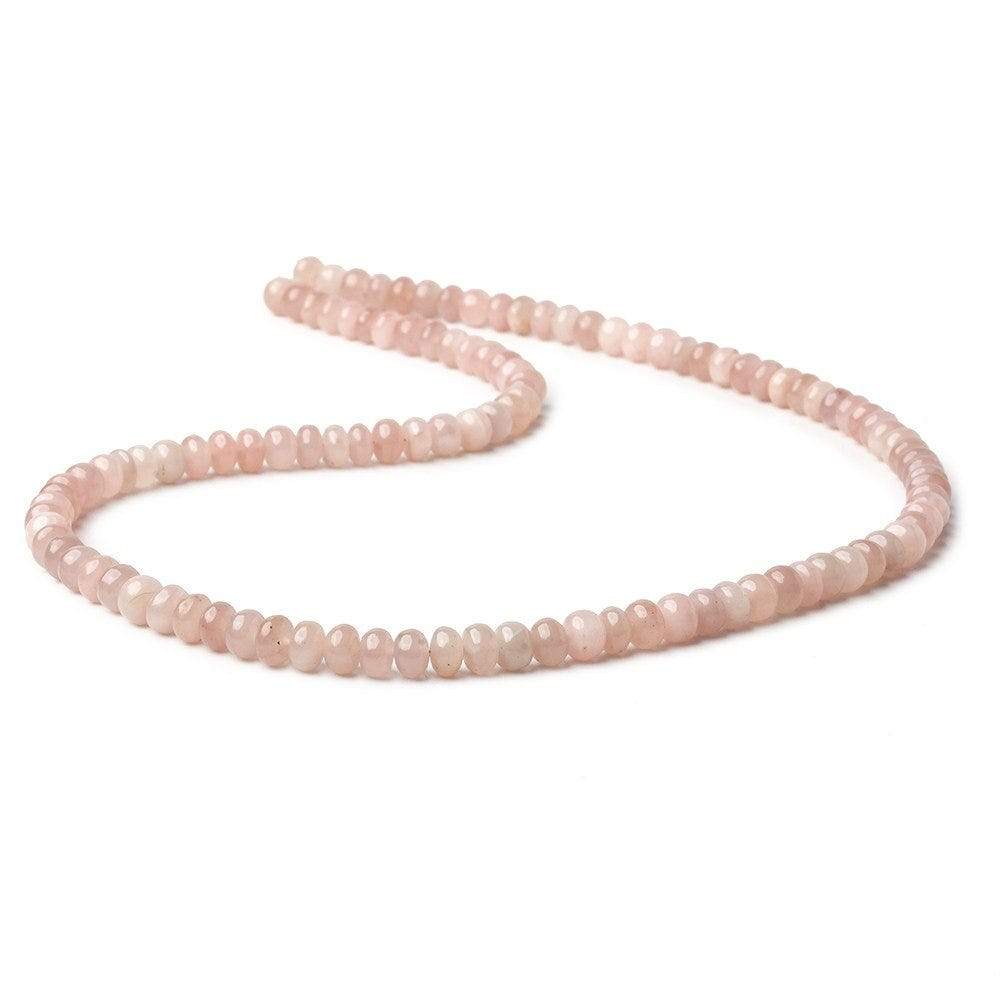 5-6mm Strawberry Quartz plain rondelles 18 inch 112 beads A