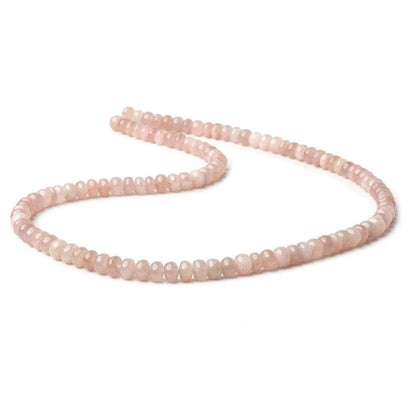 5-6mm Strawberry Quartz plain rondelles 18 inch 112 beads A