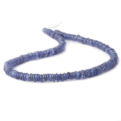 5-6mm Tanzanite plain heshi beads 14 inch 225 pieces A