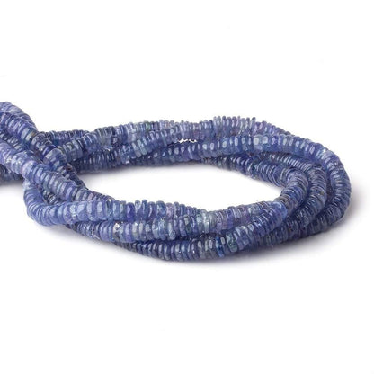 5-6mm Tanzanite plain heshi beads 14 inch 225 pieces A