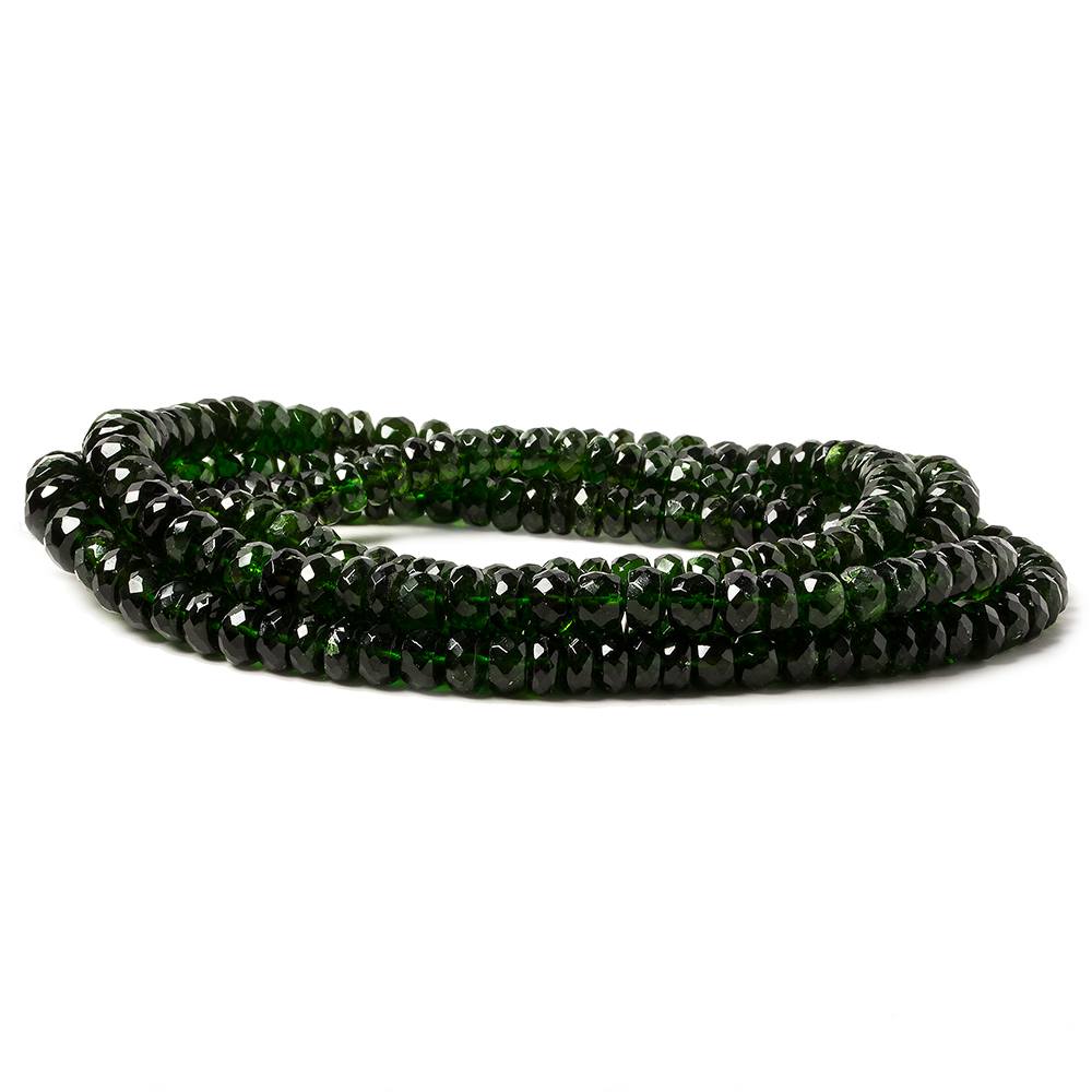5-7.5mm Chrome Diopside faceted rondelle beads 18 inch 127 pieces