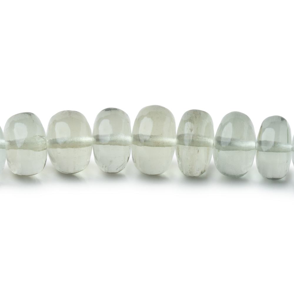 5-7.5mm Madagascar Aquamarine Plain Rondelle 18 inch 132 Beads AAA