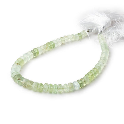 5-7.5mm Prehnite Faceted Rondelle Beads 9.5 inch 62 pieces