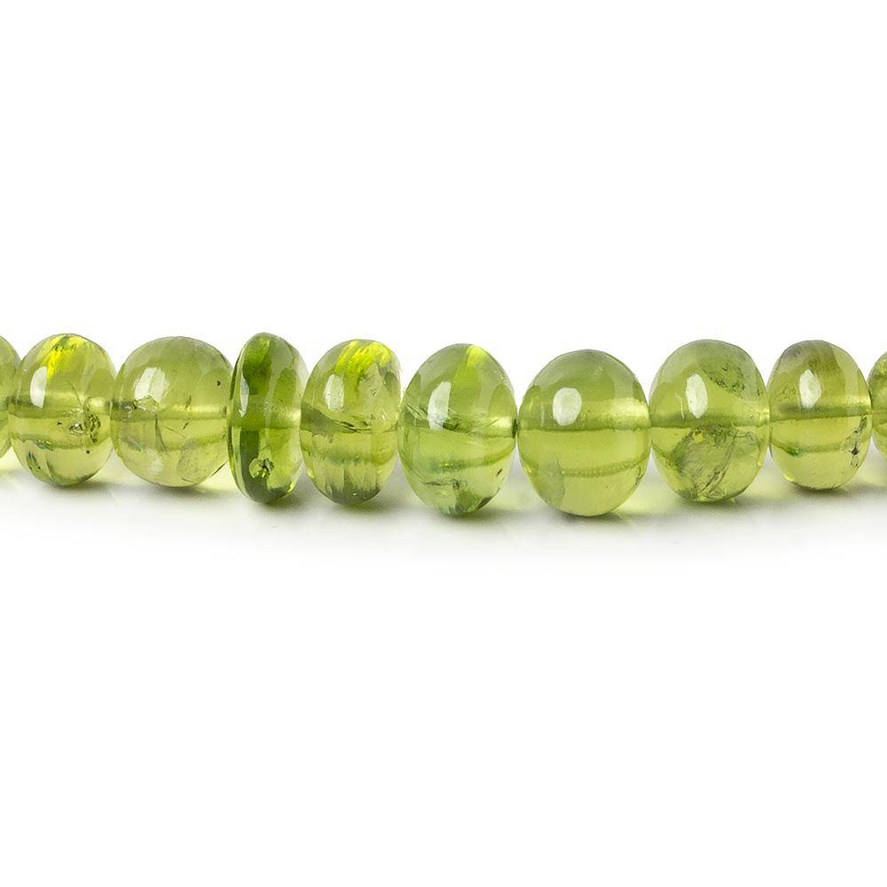 5-7mm Afghani Peridot Plain Rondelle Beads 18 inch 110 pcs AAA Grade